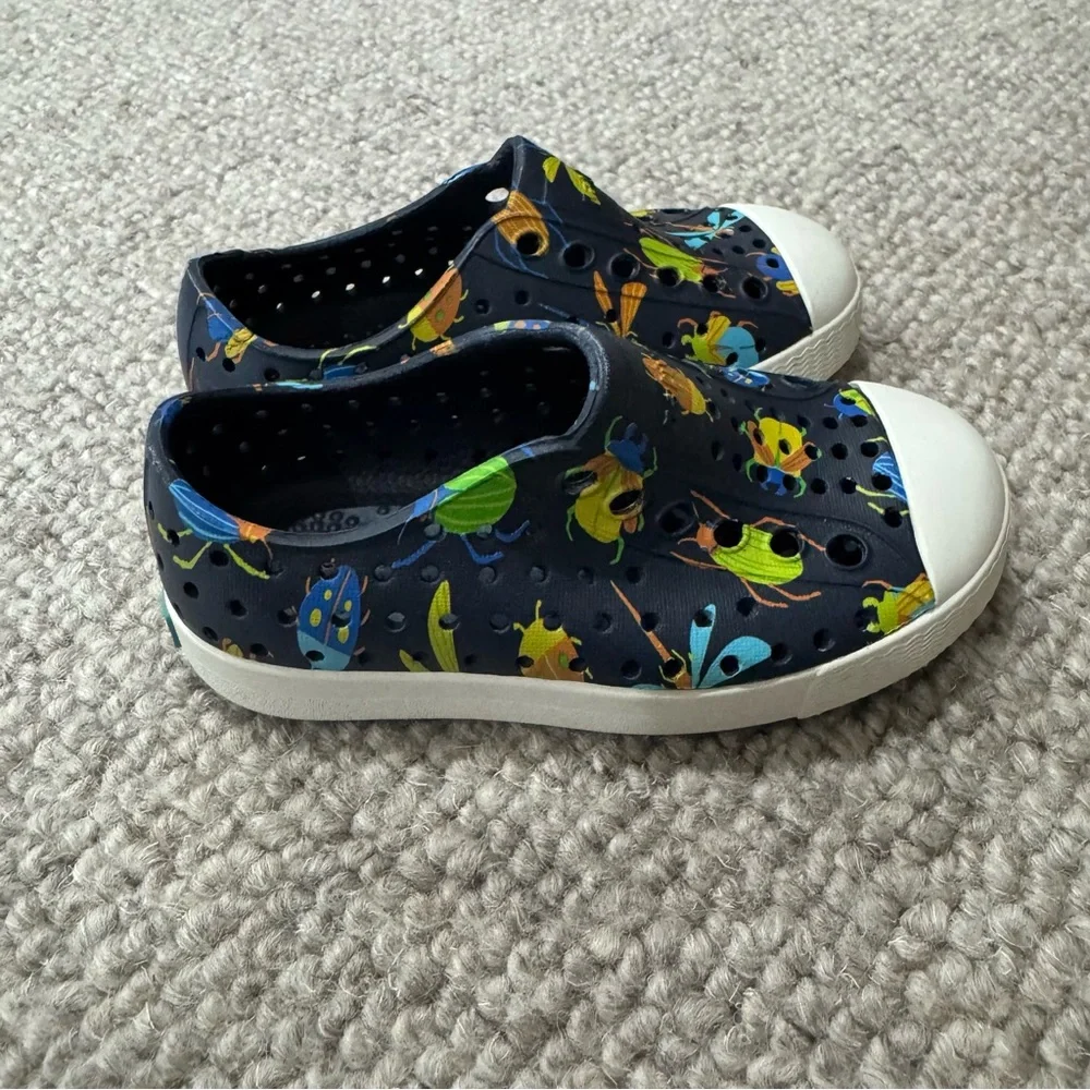Native Sz 6C Toddler Jefferson Bug Print Slip On Play‎ Shoes